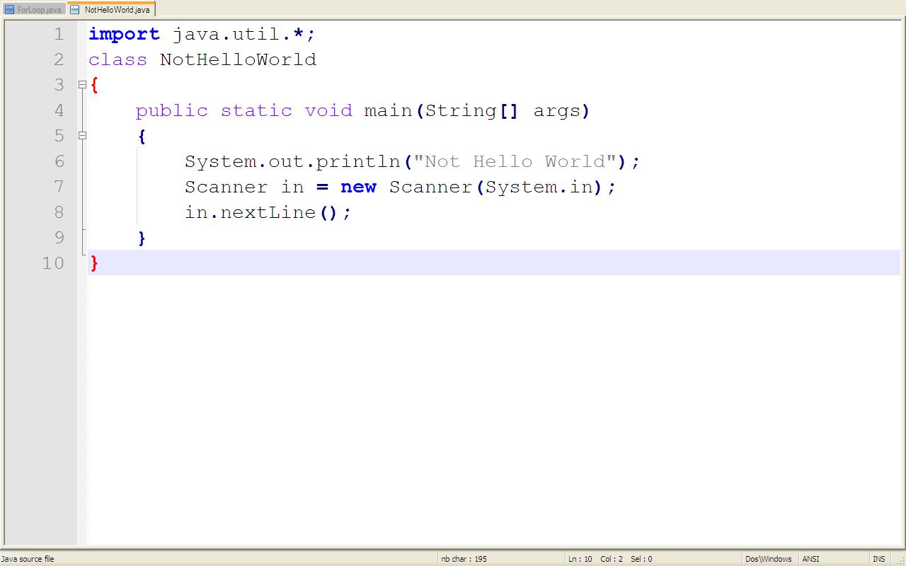 how to use notepad++ for java
